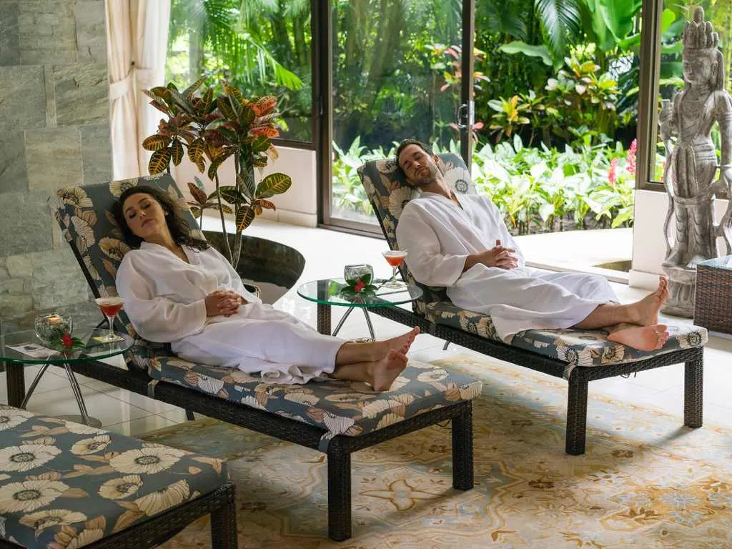 Couple post spa treatment at Royal Corin resort in Costa Rica